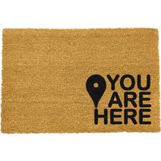 Black Entrance Mats You are Here Black