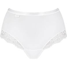 Coton - Femme Culottes Sloggi Romance Maxi Brief - White