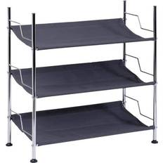 Black Hallway Furniture & Accessories Honey Can Do & 3-Tier Shoe Rack