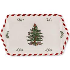 Green Serving Trays Spode 12 Ceramic Christmas Peppermint Serving Tray