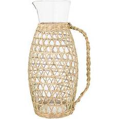 Multicolored Pitchers with Seagrass Weave Jacket Honey Pitcher