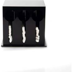 Mind Reader 3-Compartment Dispenser, 5-3/4"D Utensil Holder