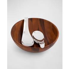 Nambe Yin Yang Salad Bowl With Servers Ensaladera