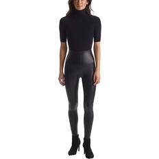 Black leather leggings Commando Petite Faux-Leather Leggings BLACK PETITE