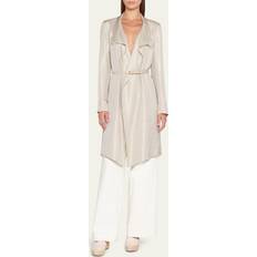 Femme - Or Manteaux Giorgio Armani Trench Coat Woman Champagne