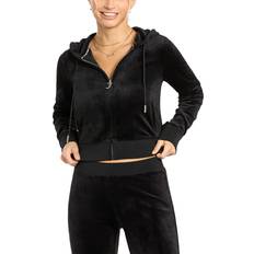 Velvet Clothing Juicy Couture OG Bling Hoodie Black