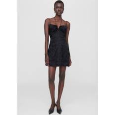 Anine Bing Black Papillon Minidress Black