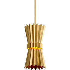 CORBETT LIGHTING Moxy 1 Light Gold Leaf Pendant Lamp