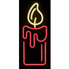 Northlight 12" Neon Style Christmas Window Silhouette LED Candle