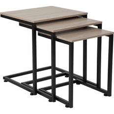 Black Nesting Tables Flash Furniture Midtown Collection Sonoma Nesting Table