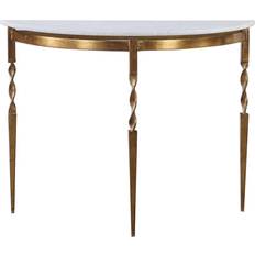 Gold Console Tables Uttermost 24881 Imelda Long Top Console Table