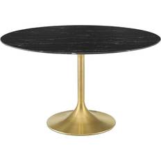 Gold Dining Tables modway Lippa Collection EEI-5240-GLD-BLK Dining Table