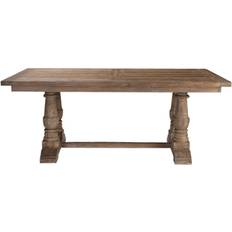 Furniture Uttermost Stratford Stony Wash Dining Table