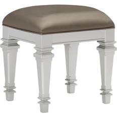 Saltoro Sherpi Benjara Leatherette Padded Vanity Seating Stool