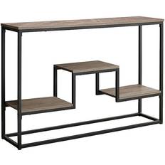 Black entryway table Monarch Specialties Entryway Hallway Dark Taupe Console Table