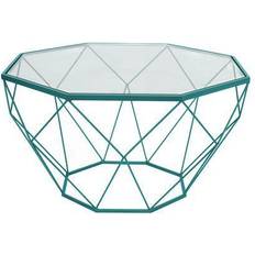 Blue Coffee Tables Leisuremod Malibu Octagon Coffee Table