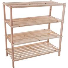 Lavish Home Portsmouth Wood 4-Tier Space Saver Skohylle