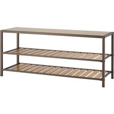 Gray Shoe Racks Trinity 3-Tier Bamboo Shoe Rack