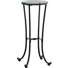 Round side tables living room Monarch Specialties Hammered Round Small Table