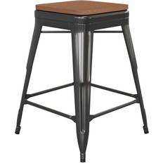 Furniture Flash Furniture Kai Commercial Grade 24 Backless Bar Stool