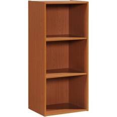 Purple Book Shelves Hodedah HID23 CHERRY 3 Book Shelf