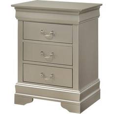 Silver Bedside Tables Glory Furniture Phillipe Collection Bedside Table