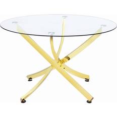 Gold Dining Tables Coaster Chanel Collection Dining Table