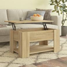 Brown Coffee Tables vidaXL Sonoma-Eiche 79 x 49 x 41 cm Couchtisch