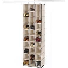 Beige Shoe Racks Whitmor 30 Section Shoe Rack