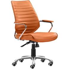 Brown Office Chairs Zuo Modern Contemporary Enterprise Low Back Task Office Chair