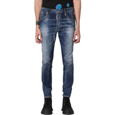 DSquared2 Medium Stapled Clean Wash Skater Jeans - Blue