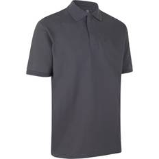 Dame - Sølv Polotrøjer ID Pro Wear Poloshirt M/ Trykknapper