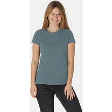 Neutral Ekologisk Dam Åtsittande T-shirt Teal, 2XL