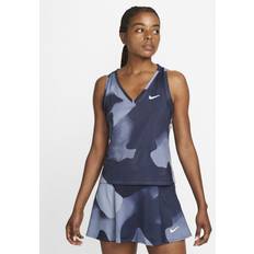 Nike Court Dri-FIT Victory Printed Tennis Top - Blå