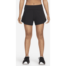 Nike Dri-FIT Bliss Mid-Rise 3" Shorts - Black