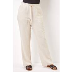 Petite linen trousers Roman Petite Linen Tie Front Trousers