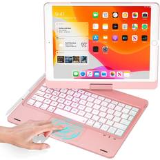 360° Rotatable Case with Keyboard for iPad 10.2" (7th/8th/9th Gen)/iPad Pro 10.5"/iPad Air (3rd Gen)