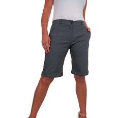 Paulo Due Ladies Above The Knee Stretch Shorts - Grey