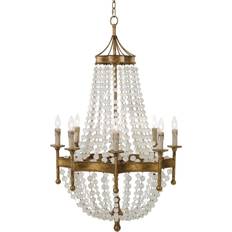 Lighting Regina Andrew Frosted Crystal-Bead Pendant Lamp