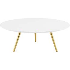 Modway White Coffee Tables modway Lippa 40' Round Top Coffee Table