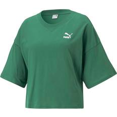 Puma Classics Oversized Tee Green - Female