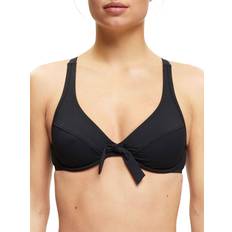 Microfiber Bikinis Esprit Strukturiertes Bikinioberteil mit Knotendetail