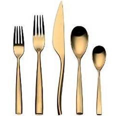 Mepra Arte Oro Ice Flatware 5-Piece Place Setting Juego de cubiertos 5pcs