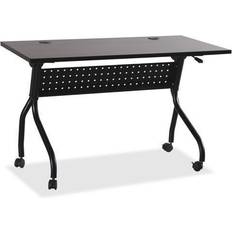 Black Tray Tables Lorell Espresso/Black Training Tray Table