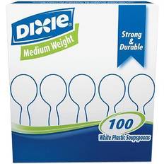 Dixie SM207 Plastic Tableware Heavy Mediumweight Soup Spoon 100 Pieces/Box Cuchara de sopa