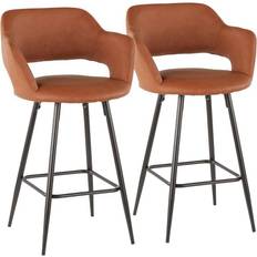 Furniture Lumisource Margarite Collection B25-MARGBK+BN2 Bar Stool 2