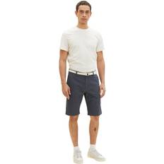 Tom Tailor Bermuda Shorts Dobby - Navy White