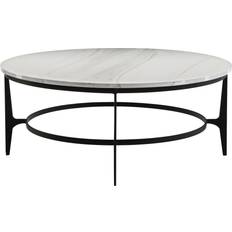 Black metal round coffee table Avondale Round Metal Coffee Table