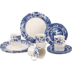 Spode Services de Table Spode Blue Italian Brocato 12 Piece Dinnerware Set Service de Table 4pcs