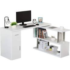 Tables Homcom Rotating Computer Writing Desk 29.2x55"